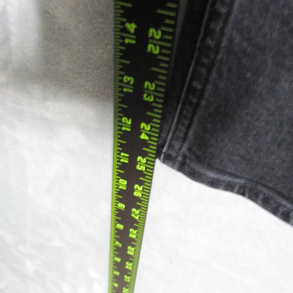 AGOLDE Riley Crop Jeans Black Wash Denim High Rise Button Fly Womens Size 29 - Picture 14 of 15